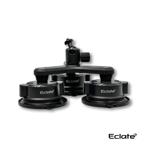 Hút kính 3 chân Eclaté cho camera hành động, kết hợp đầu bi xoay 360°