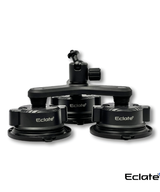 Hút kính 3 chân Eclaté cho camera hành động, kết hợp đầu bi xoay 360°